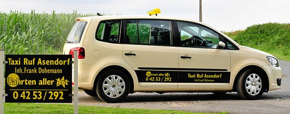 Taxi Ruf Asendorf: VIP-Shuttle und Chauffeurdienst.