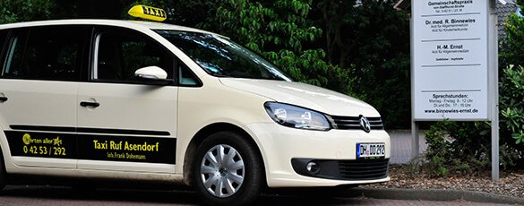 Taxi Ruf Asendorf: Wir sind Ihre Stütze bei allen Krankenfahrten. Taxi Ruf Asendorf: Wir sind Ihre Stütze bei allen Krankenfahrten.